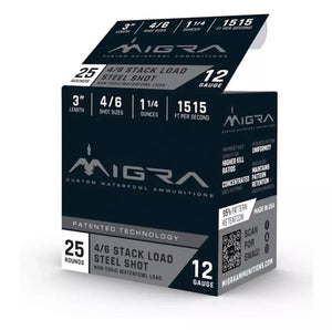 Migra 12 Gauge 3” Steel Shot Ammo (2/3 & 4/6)