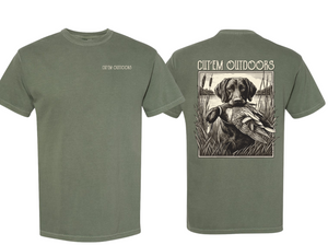 Military Green Bird Dog Tee